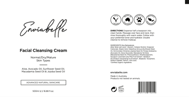Professional Facial Cleansing Cream - Enviabelle